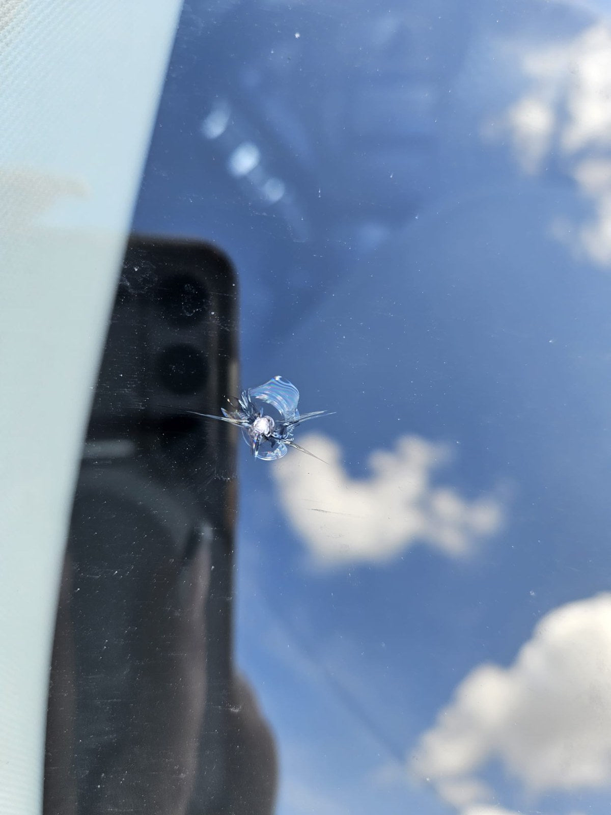 Impact damage before treatment